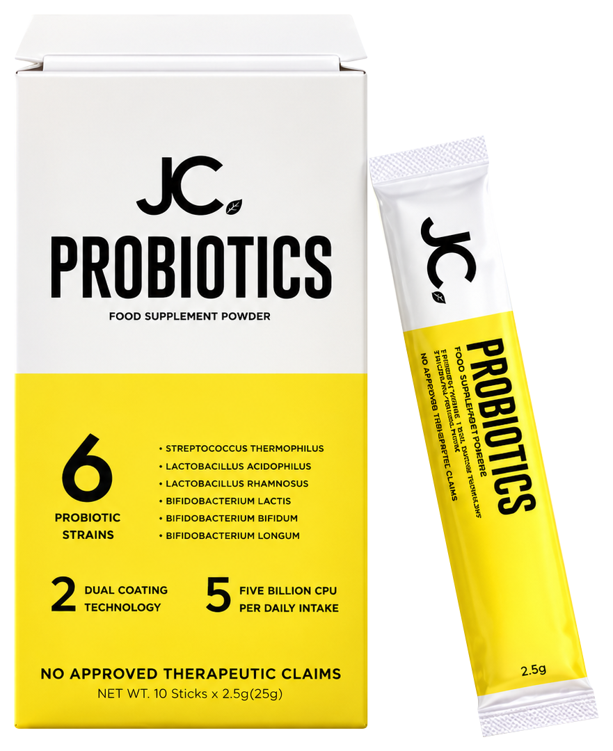 JC Probiotics product packaging