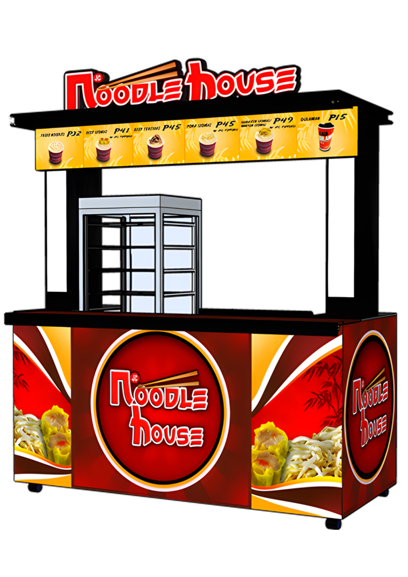 Original Noodle House food cart package artwork