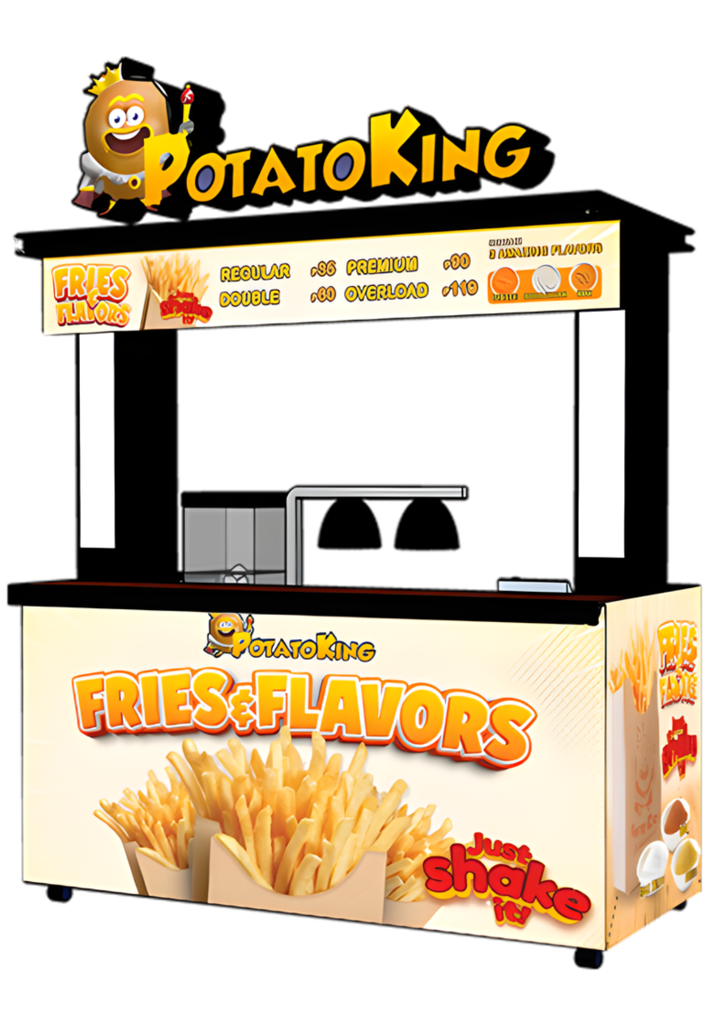 Original Potato King food cart package artwork