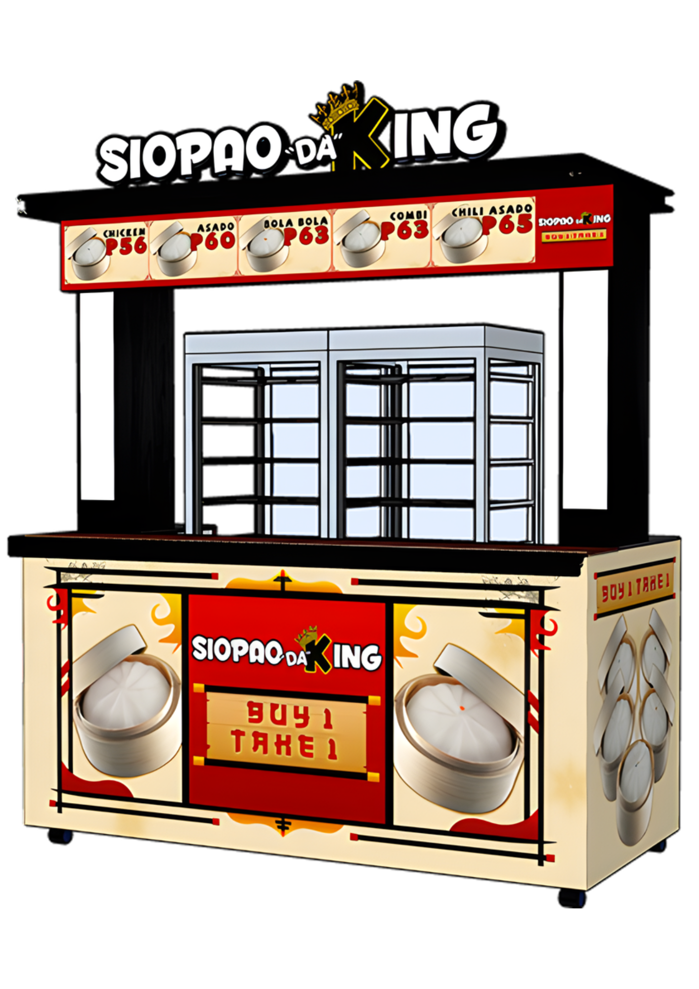 Original Siopao Da King food cart package artwork