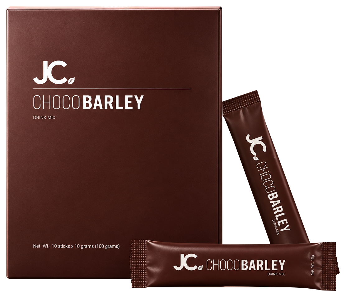 JC Organic Barley Choco product packaging